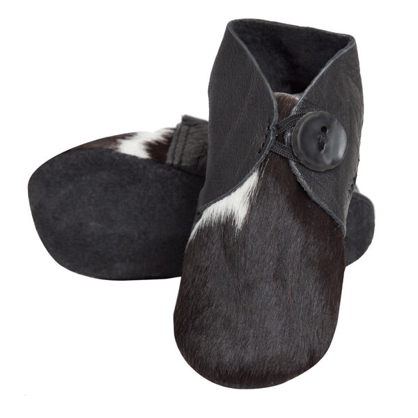 Baby cowhide booties