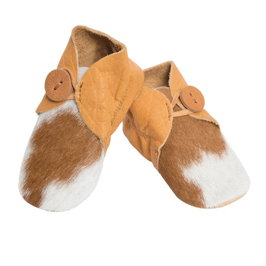 Baby cowhide booties