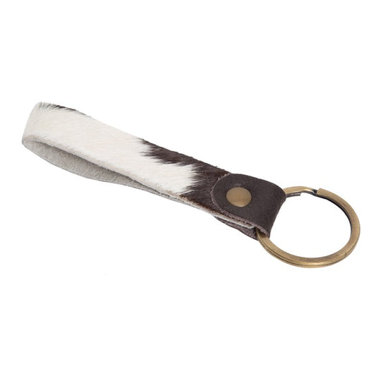 Cowhide key ring