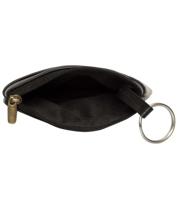 Cowhide coin & card purse