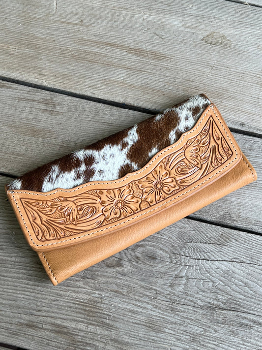 Heidi cowhide wallet